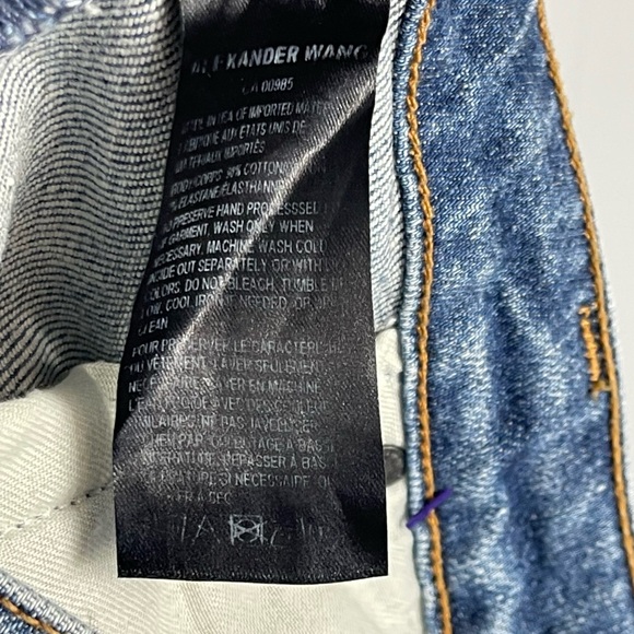 Alexander Wang Ride Flip Skinny Jeans in Light Indigo Aged Ankle Revolve Size 26 - Picture 13 of 16